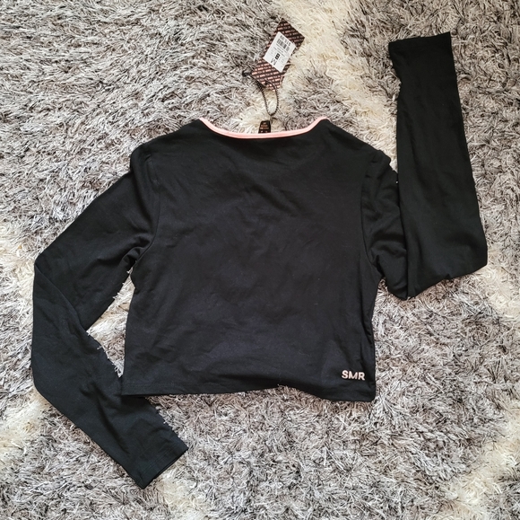 Athletic Long Sleeve Crop Top - NWT - Picture 4 of 6